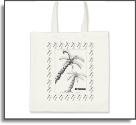 Island Life - Tranquilo II - Palm Tree - Island Art by Yotigo Tote